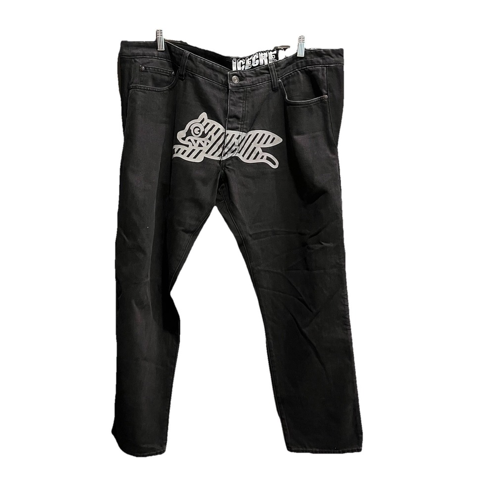 Ice Cream Black Billionaire Boys Club Running‎ Dog Men's Jeans Size 38